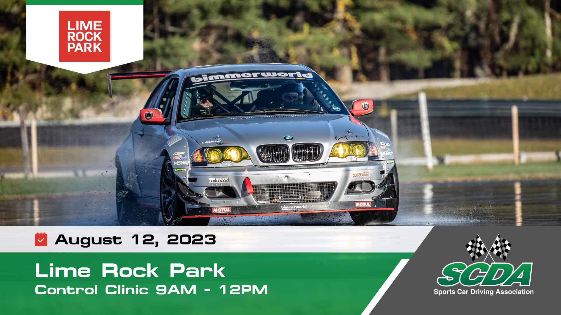 SCDA- Car Control Clinic-Lime Rock- 8/12/23