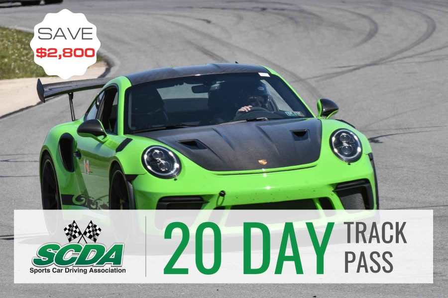 SCDA- 20 Day Track Pass- Pick any 20 event days. Save $2800