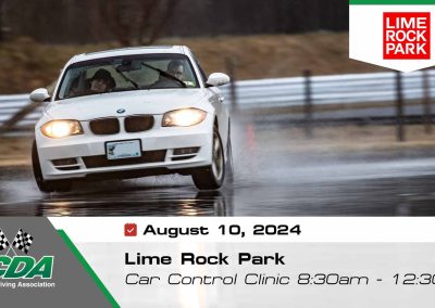 Lime Rock Park- SCDA Car Control Clinic- August 10, 2024