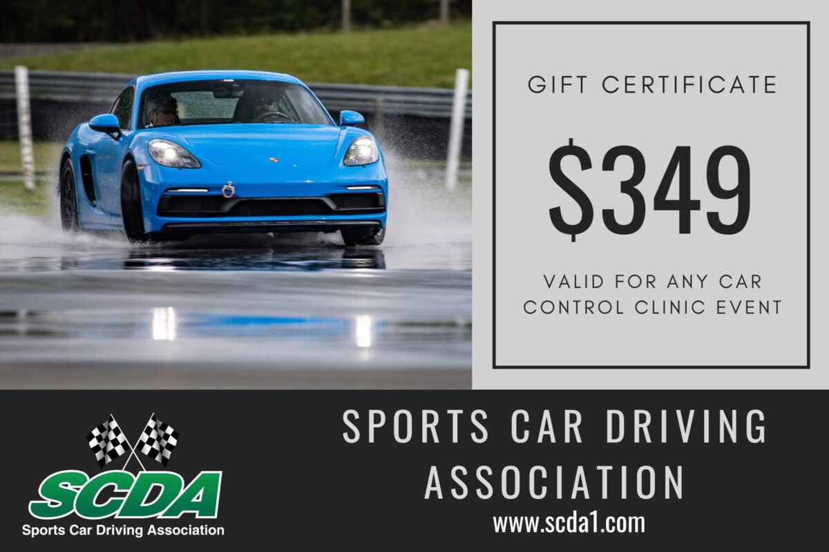 SCDA Car Control Clinic Gift Certificate