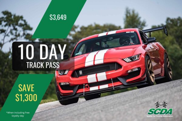 SCDA 10 Day Track Pass