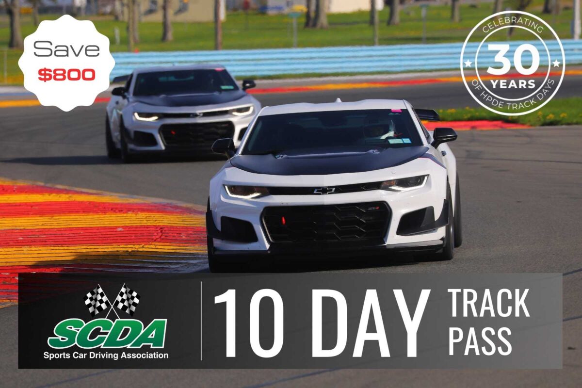 SCDA- 10 Day Track Pass- Pick any 10 event days