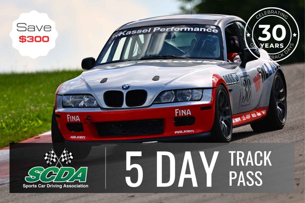 SCDA- 5 Day Track Pass- Pick any 5 event days