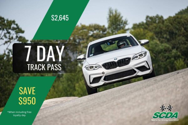 SCDA 7 Day Track Pass