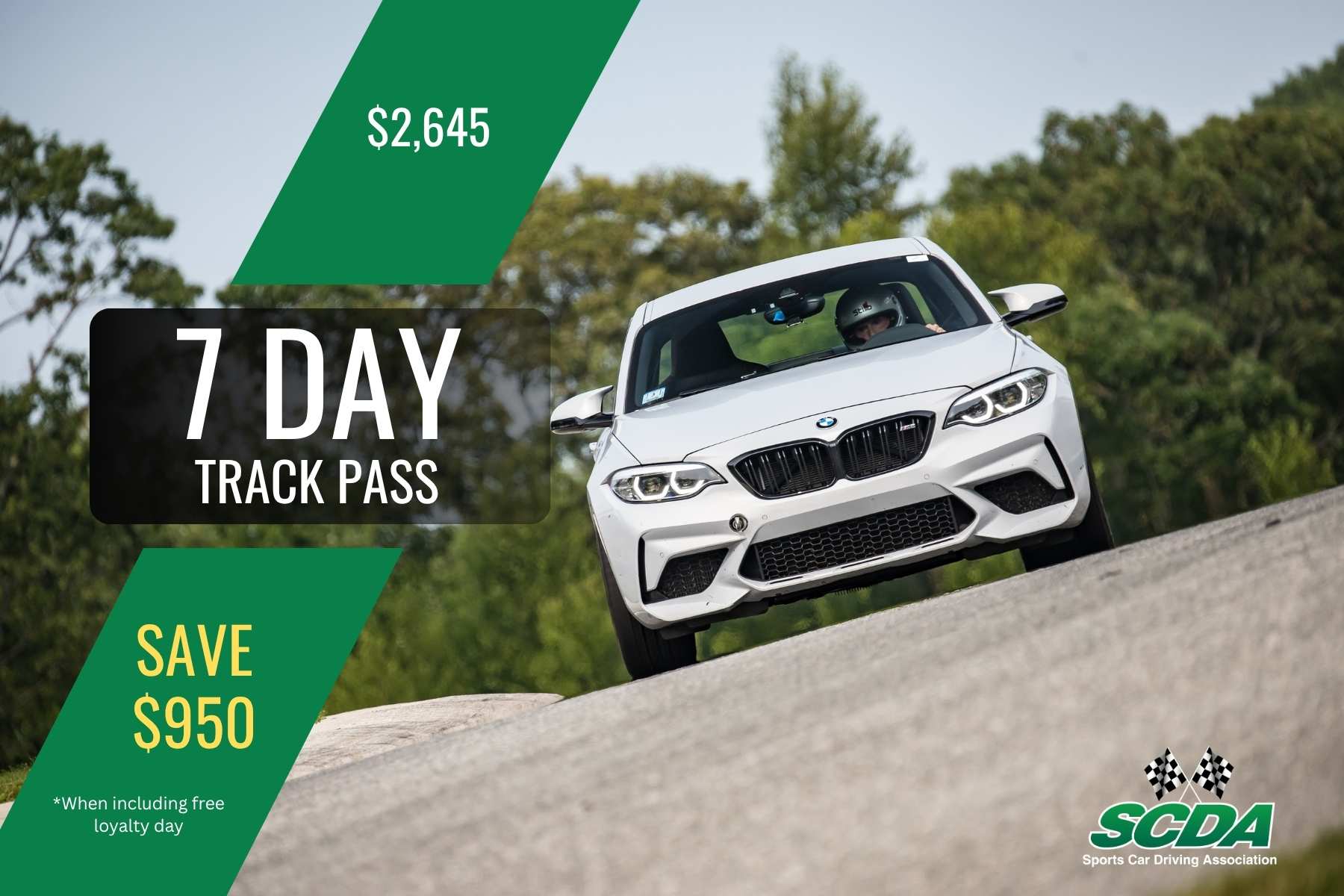 SCDA 7 Day Track Pass