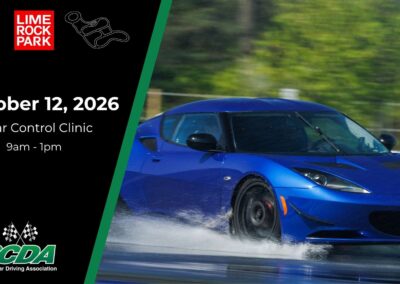 SCDA- Car Control Clinic-Lime Rock