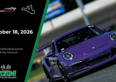 SCDA- Thompson Speedway- Track Day- October 18, 2026