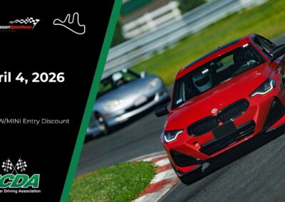 SCDA Thompson Speedway Track Day- April 4, 2026