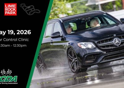 SCDA- Car Control Clinic-Lime Rock- 5/19/26
