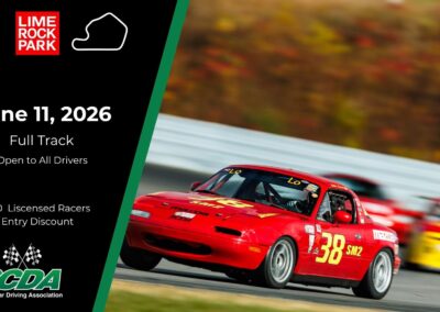 SCDA- Lime Rock Park Track Day- June 11th, 2026