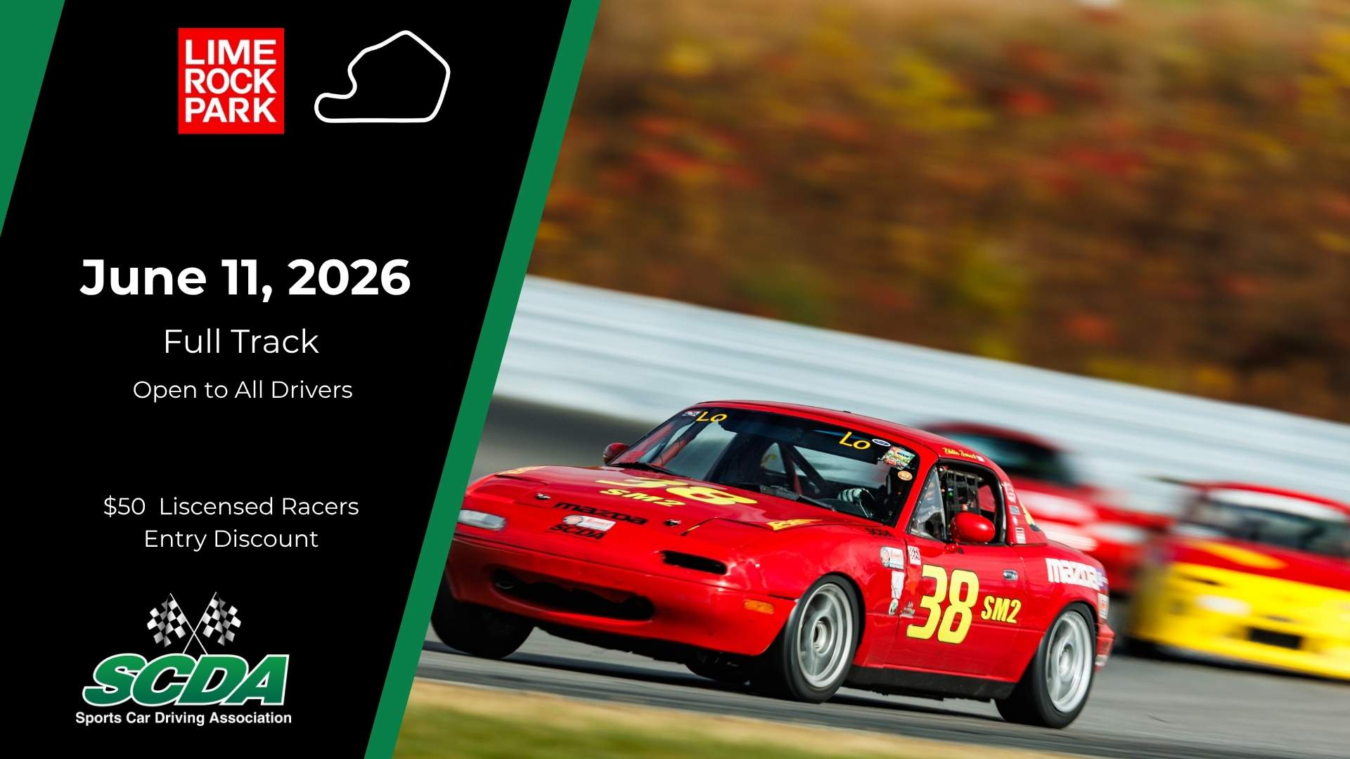 SCDA- Lime Rock Park Track Day- June 11th, 2026