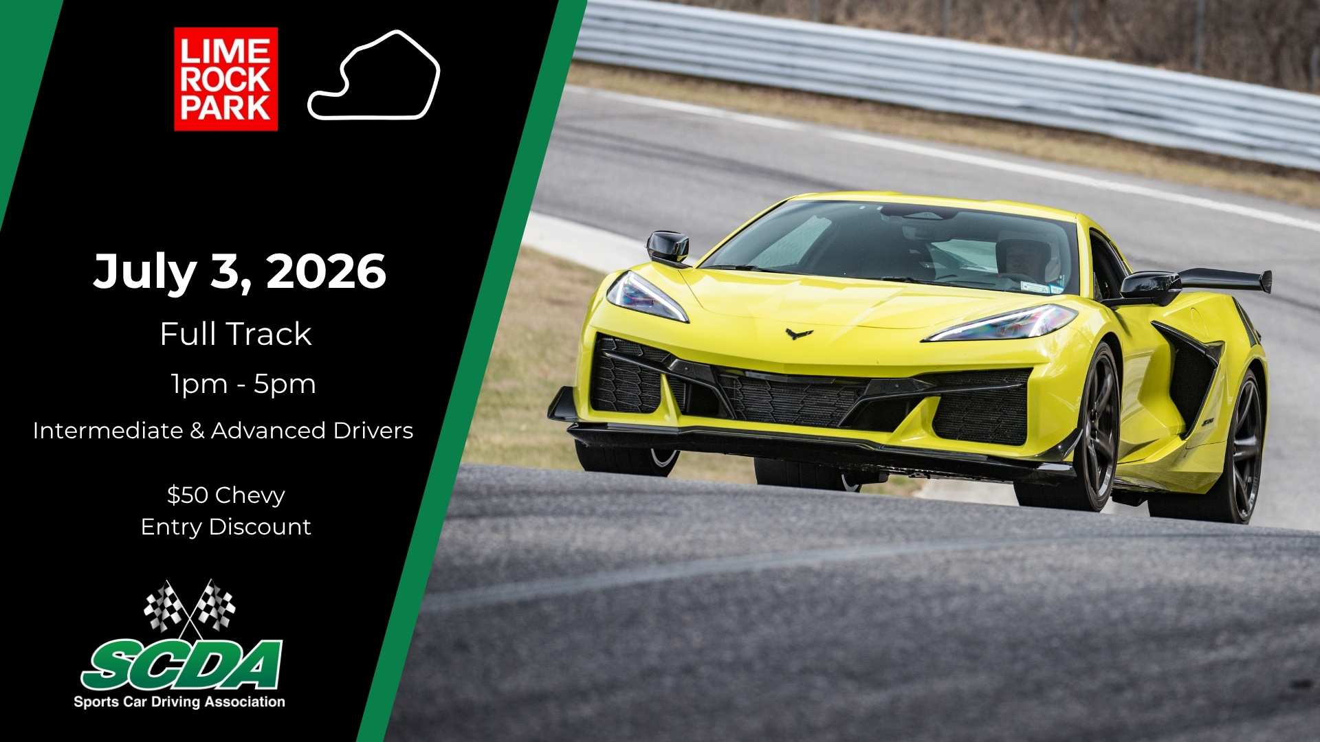 SCDA- Lime Rock Park Track Day- July 3rd (1-5pm) Jul 3, 2026