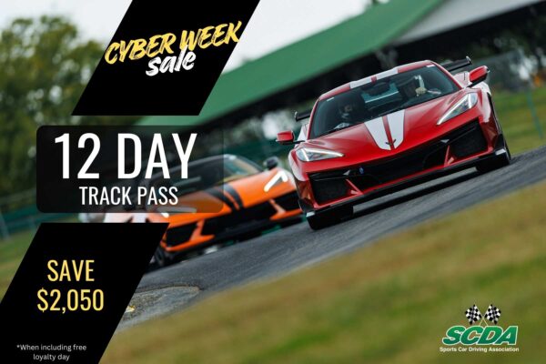 SCDA- 12 Day Track Pass- Pick any 12 event days