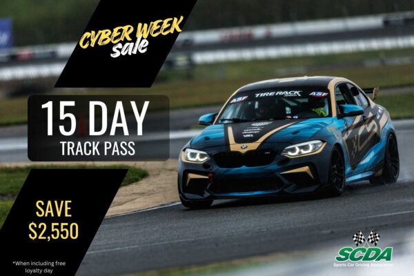SCDA- 15 Day Track Pass- Pick any 15 event days
