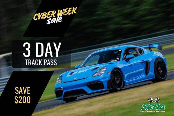 SCDA- 3 Day Track Pass- Pick any 3 event days